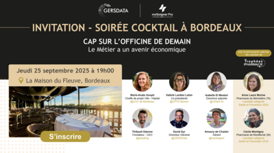 meSoigner et GERSData : une soirée évènement le 25 septembre pour booster l'officine